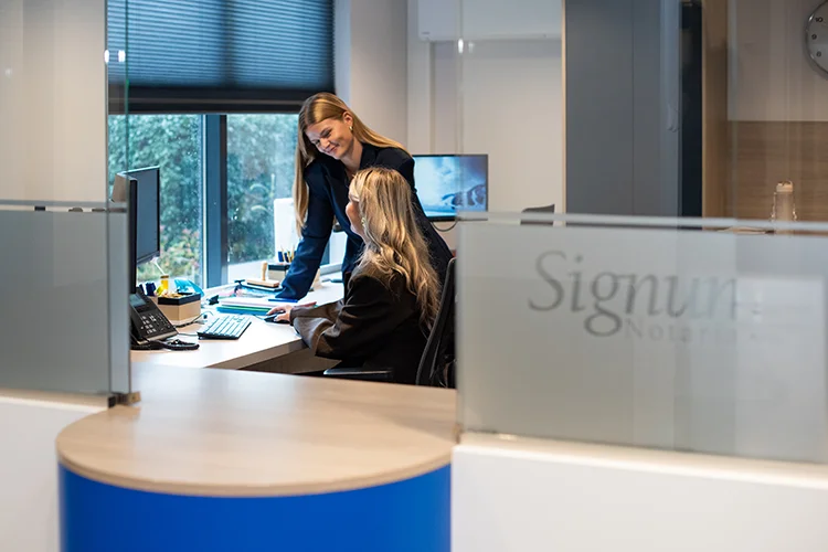 Signum Notariaat - Notariskantoor in Aalsmeer - Contact - Receptie